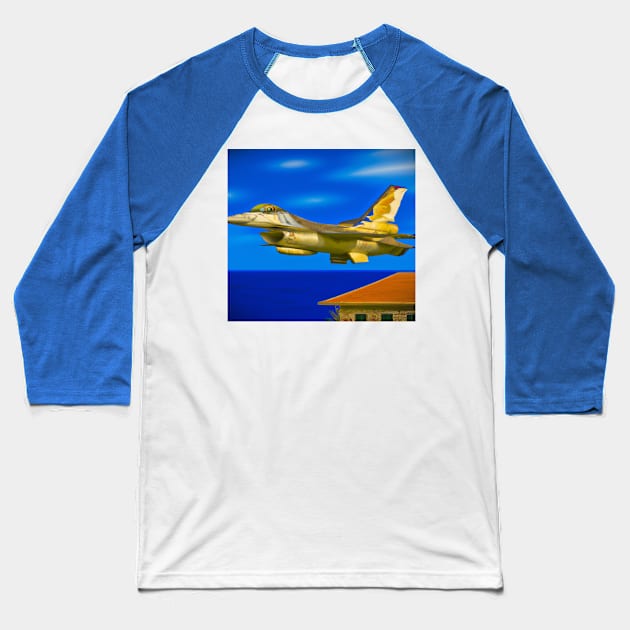 Fighter Jet Baseball T-Shirt by Starbase79